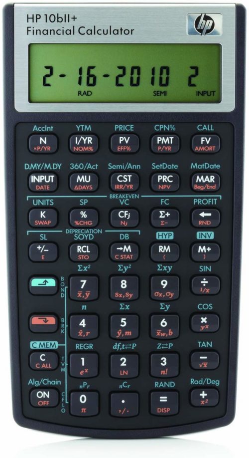 Calculadora Financeira HP 10bII Plus