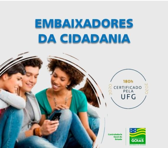 Banner Programa Embaixadores da Cidadania de Goiás (CGE-GO, 2020)