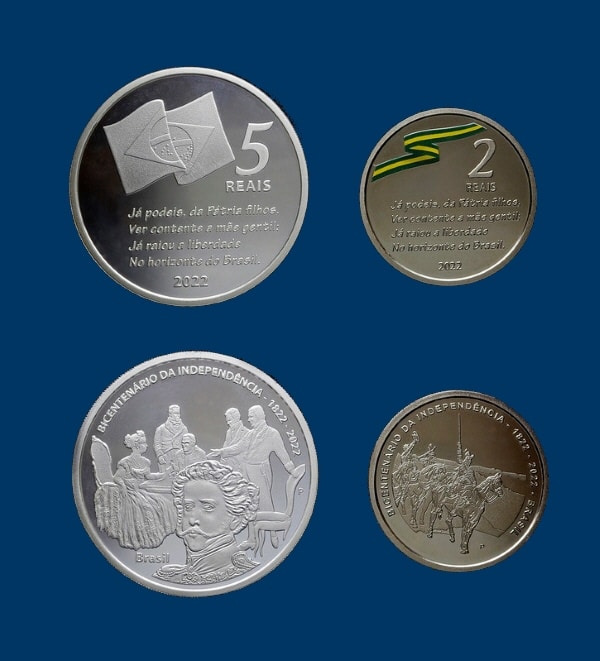 Moedas 200 Anos Independência do Brasil - BC